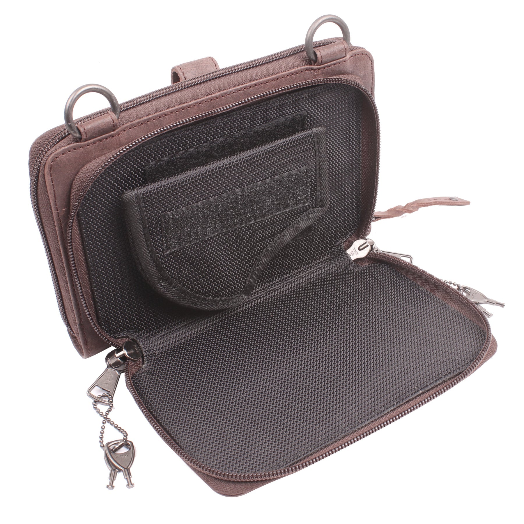NEW SIZE Millie Leather Concealed Carry Crossbody Organizer - Hiding Hilda, LLC