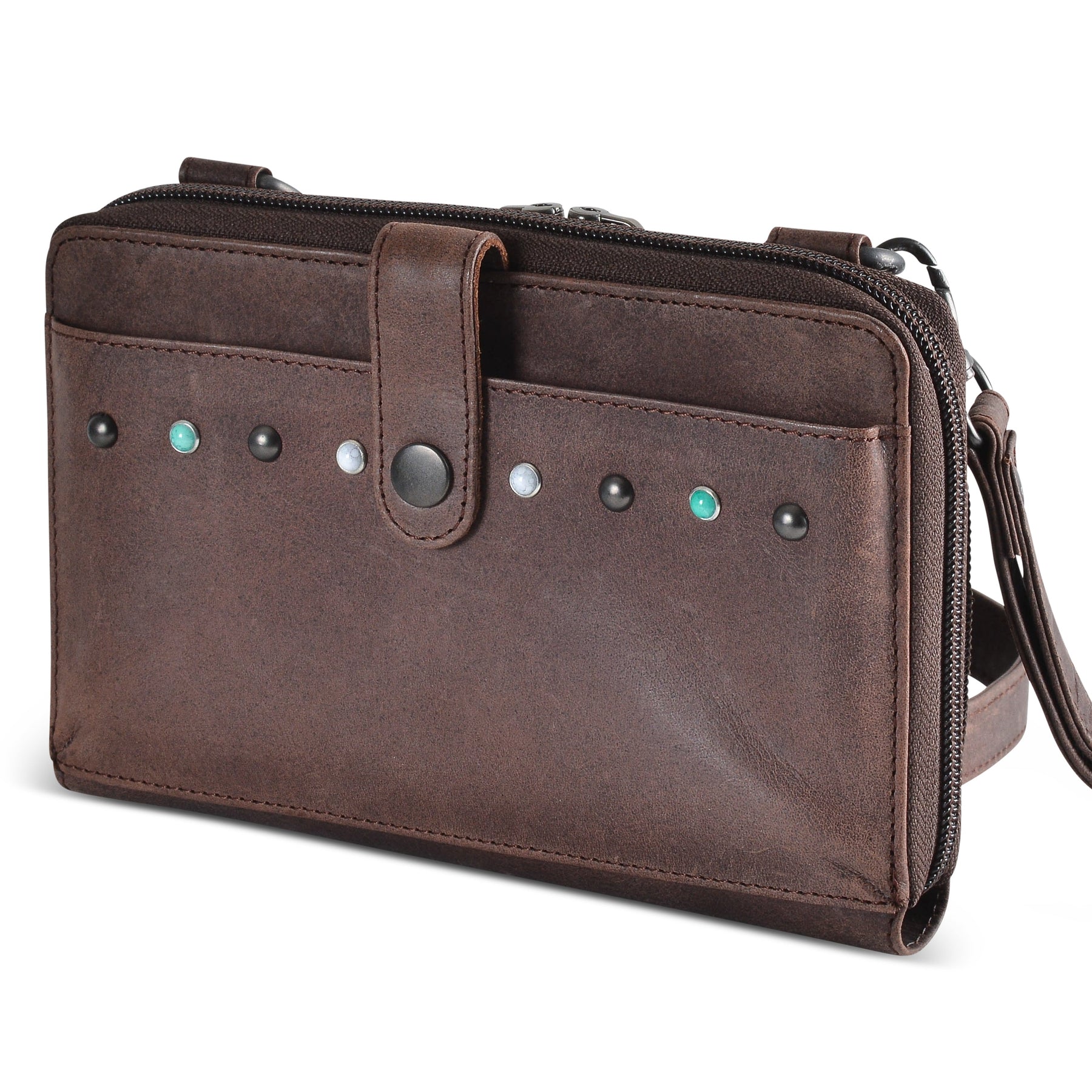 NEW SIZE Millie Leather Concealed Carry Crossbody Organizer - Hiding Hilda, LLC