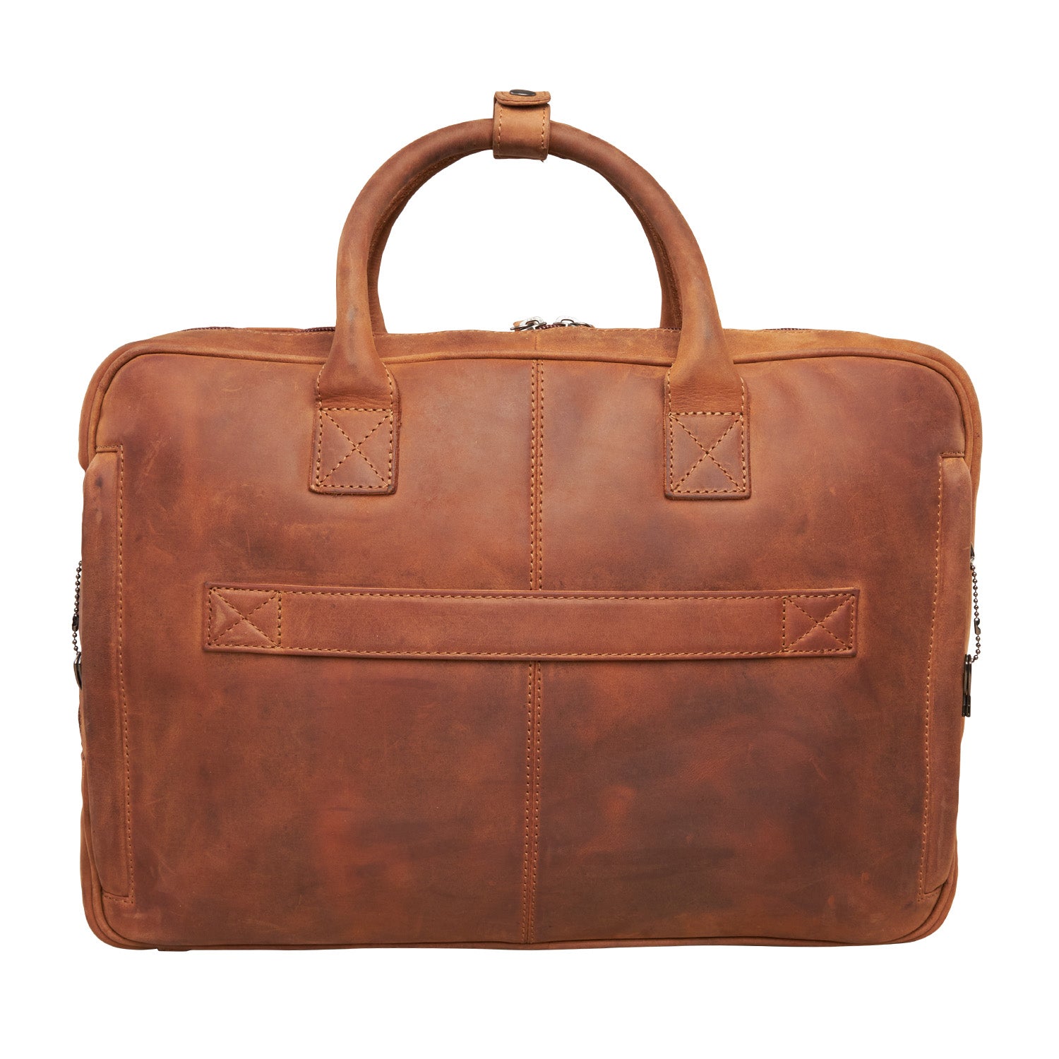 Concealed Carry Hayden Distressed Leather Hayden Leather Computer Briefcase with RFID Organizer - Hiding Hilda, LLC