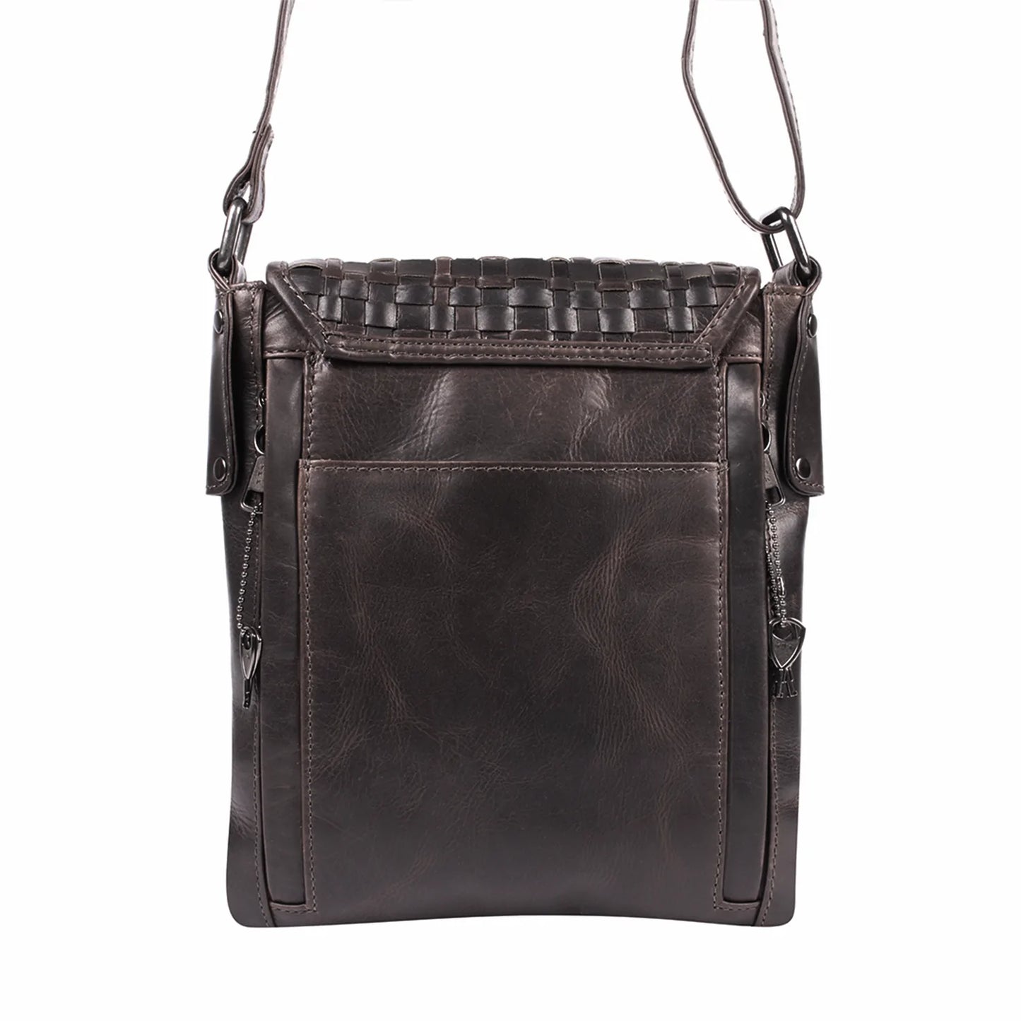 Woven Hana Concealed Carry Leather Crossbody Purse - Hiding Hilda, LLC