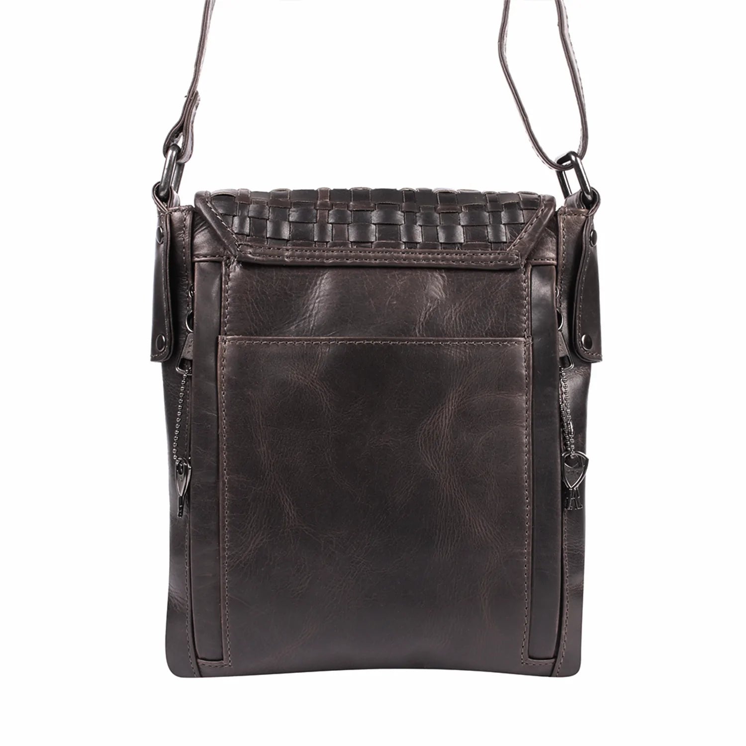 Woven Hana Concealed Carry Leather Crossbody Purse - Hiding Hilda, LLC
