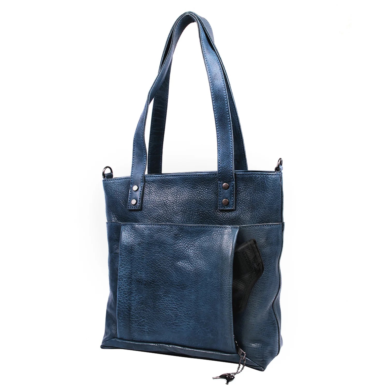 Eden Leather Concealed Carry Tote with Crossbody Strap - Hiding Hilda, LLC