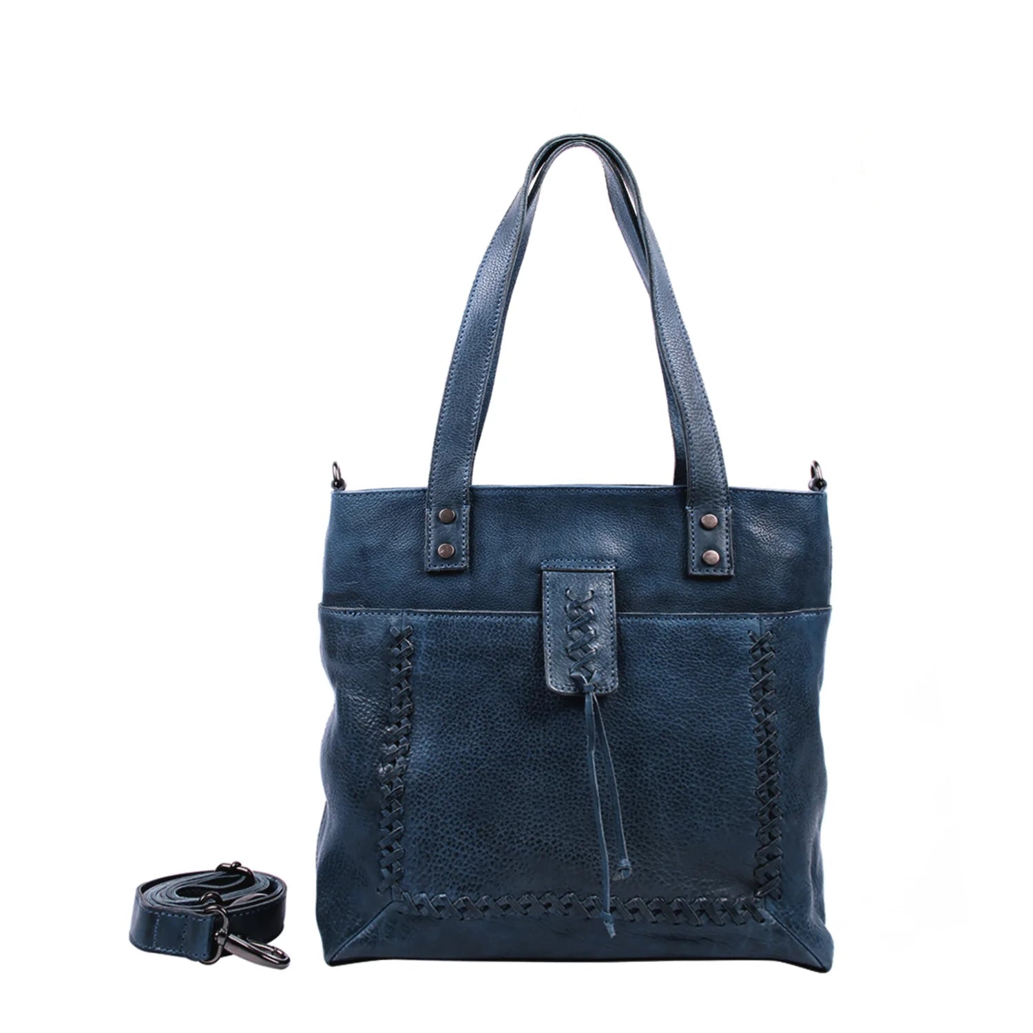 Eden Leather Concealed Carry Tote with Crossbody Strap - Hiding Hilda, LLC