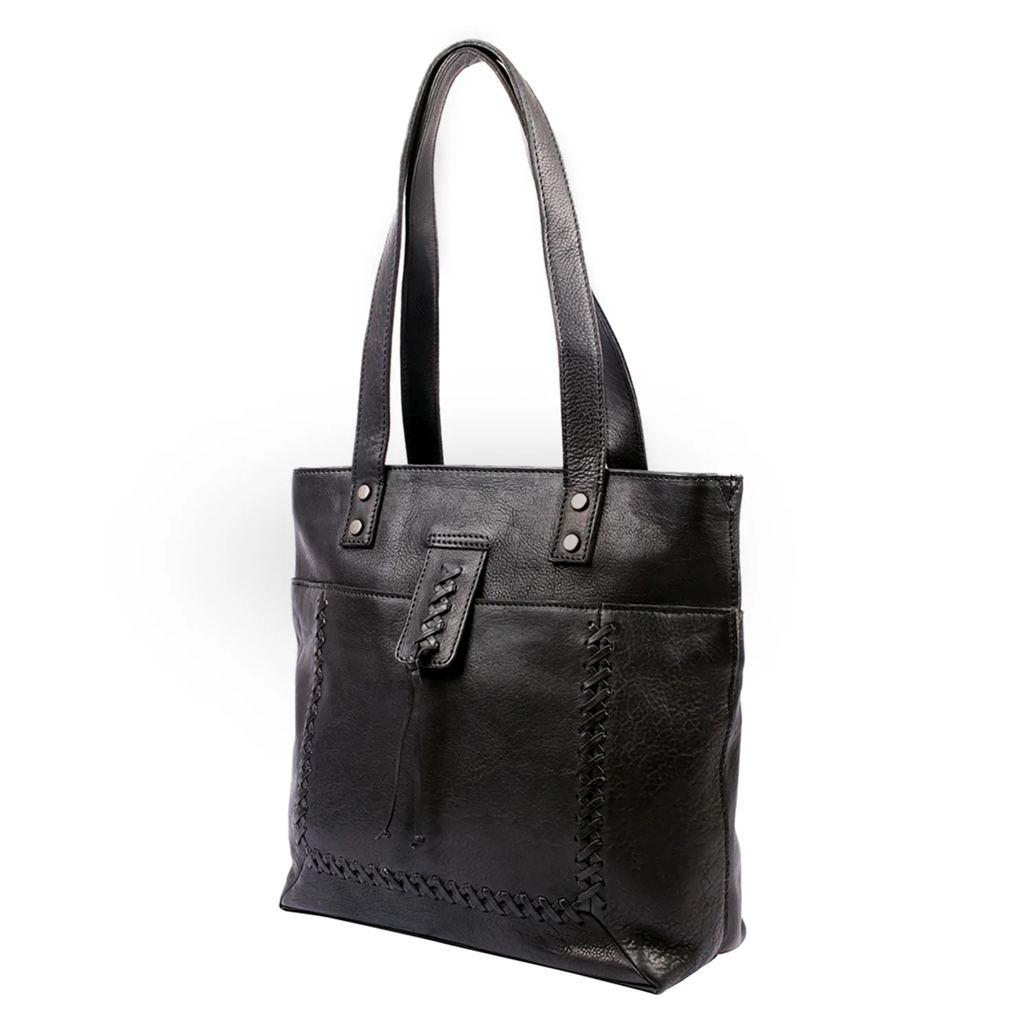 Eden Leather Concealed Carry Tote with Crossbody Strap - Hiding Hilda, LLC