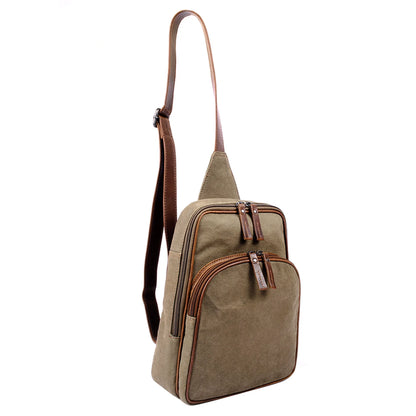Kennedy Unisex Canvas Concealed Carry Sling Backpack - Hiding Hilda, LLC