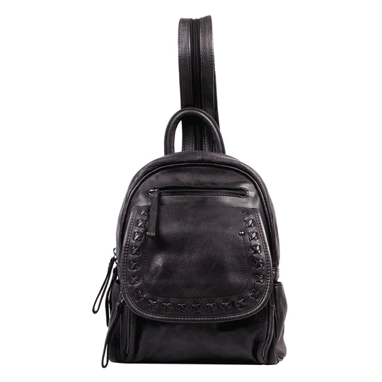Daisy Leather Concealed Carrt Lockable Backpack - Hiding Hilda, LLC