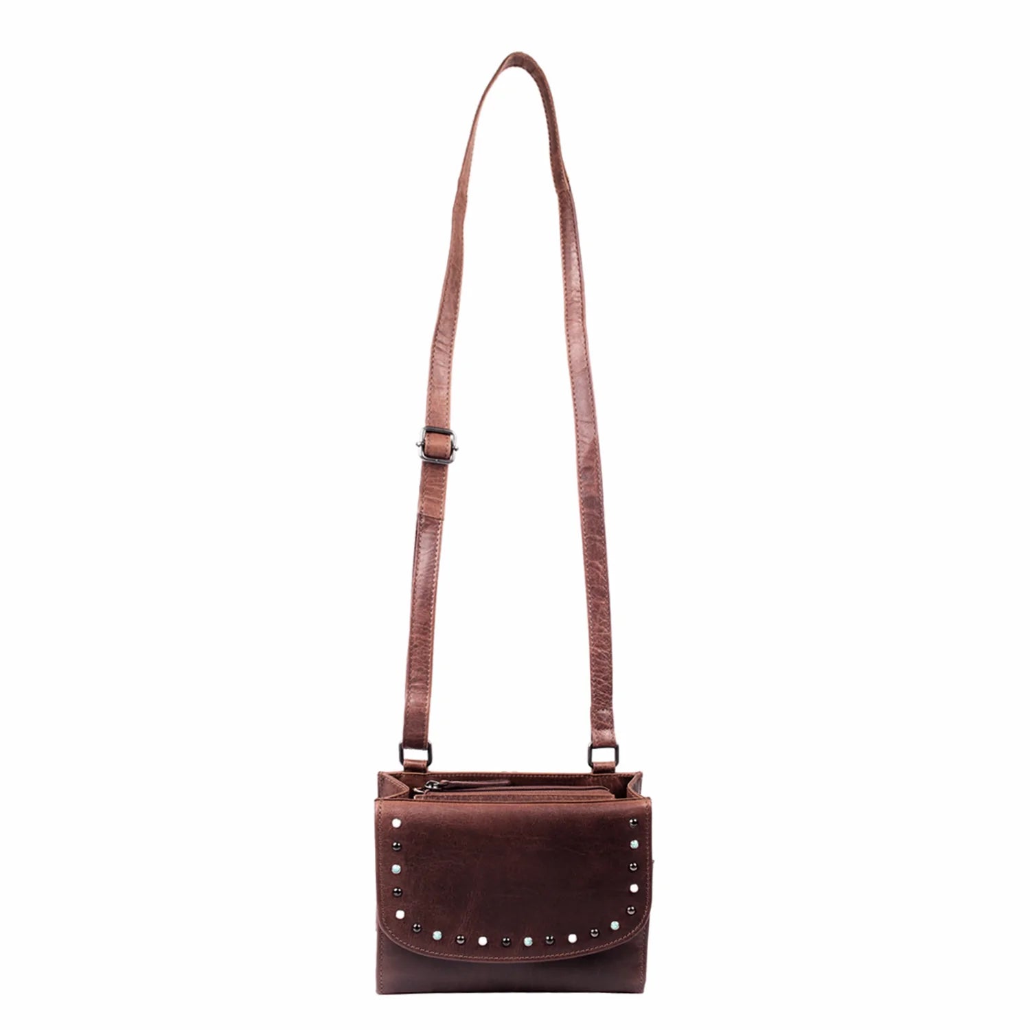 Raelynn Buffalo Leather Compact Conceal Carry Organizer - Hiding Hilda, LLC