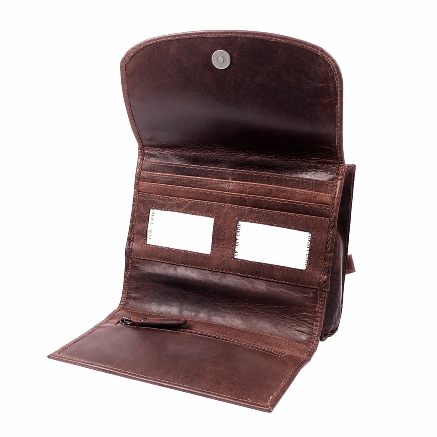 Raelynn Buffalo Leather Compact Conceal Carry Organizer - Hiding Hilda, LLC