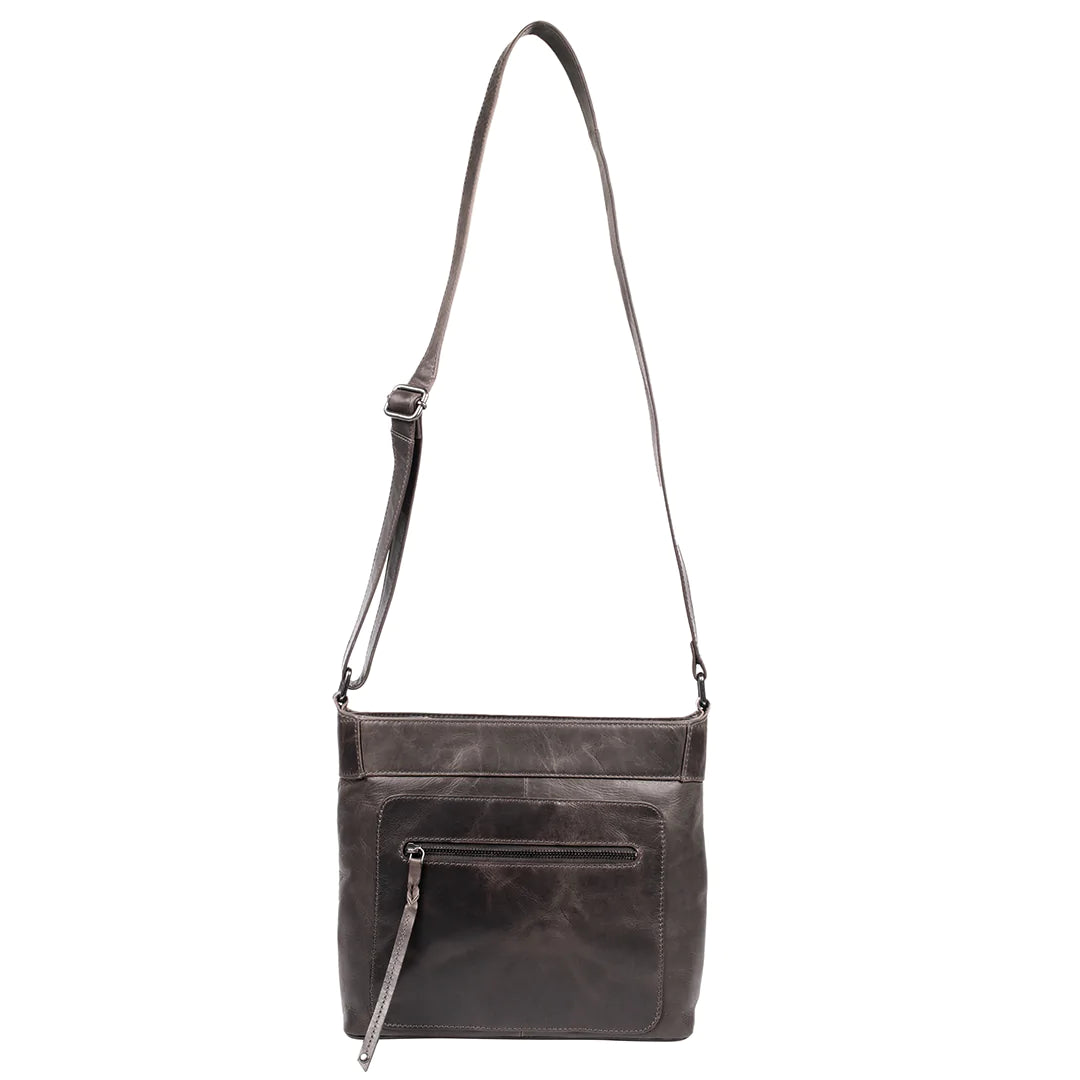 Delaney Conceal Carry Distressed Leather Crossbody Purse - Hiding Hilda, LLC