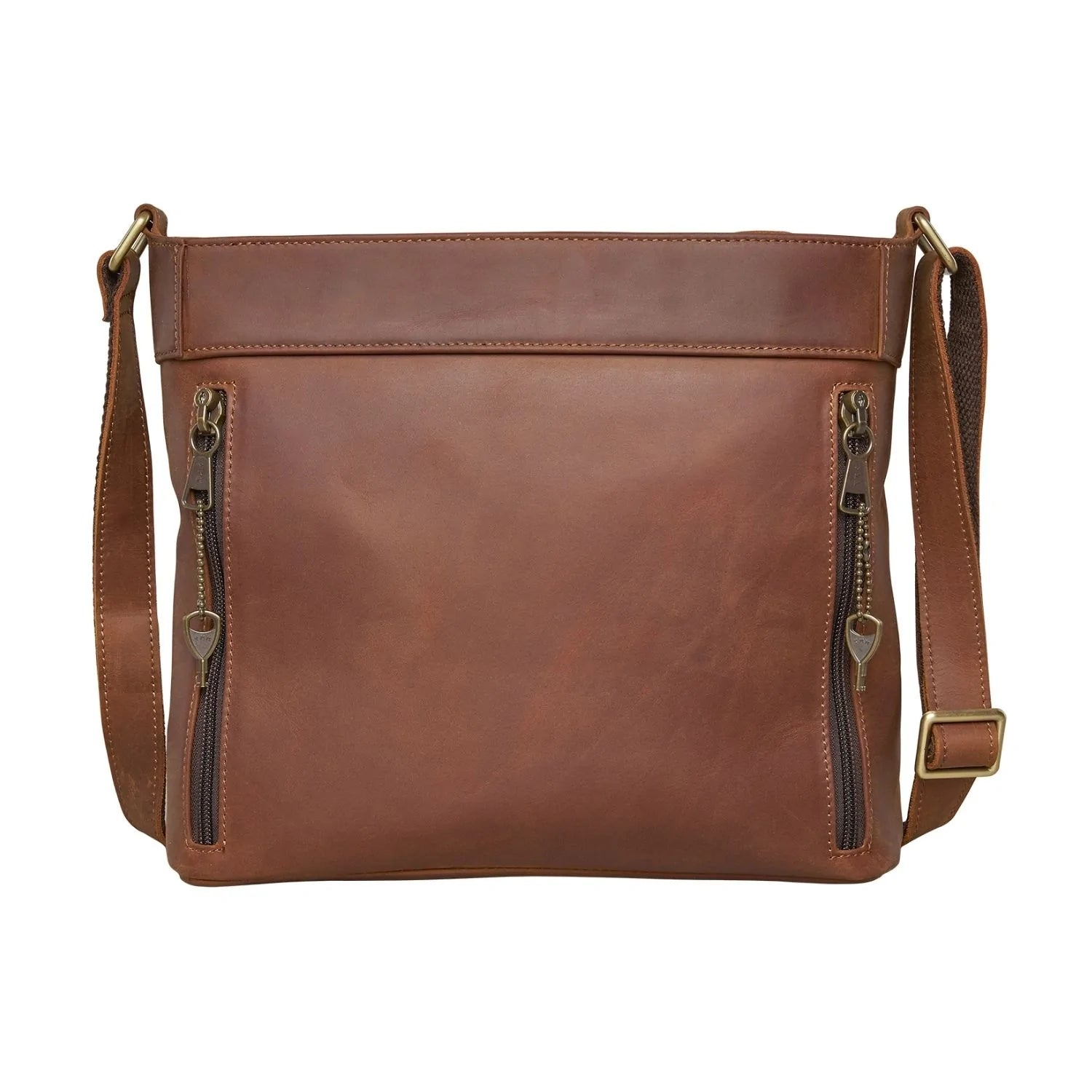 Delaney Conceal Carry Distressed Leather Crossbody Purse - Hiding Hilda, LLC