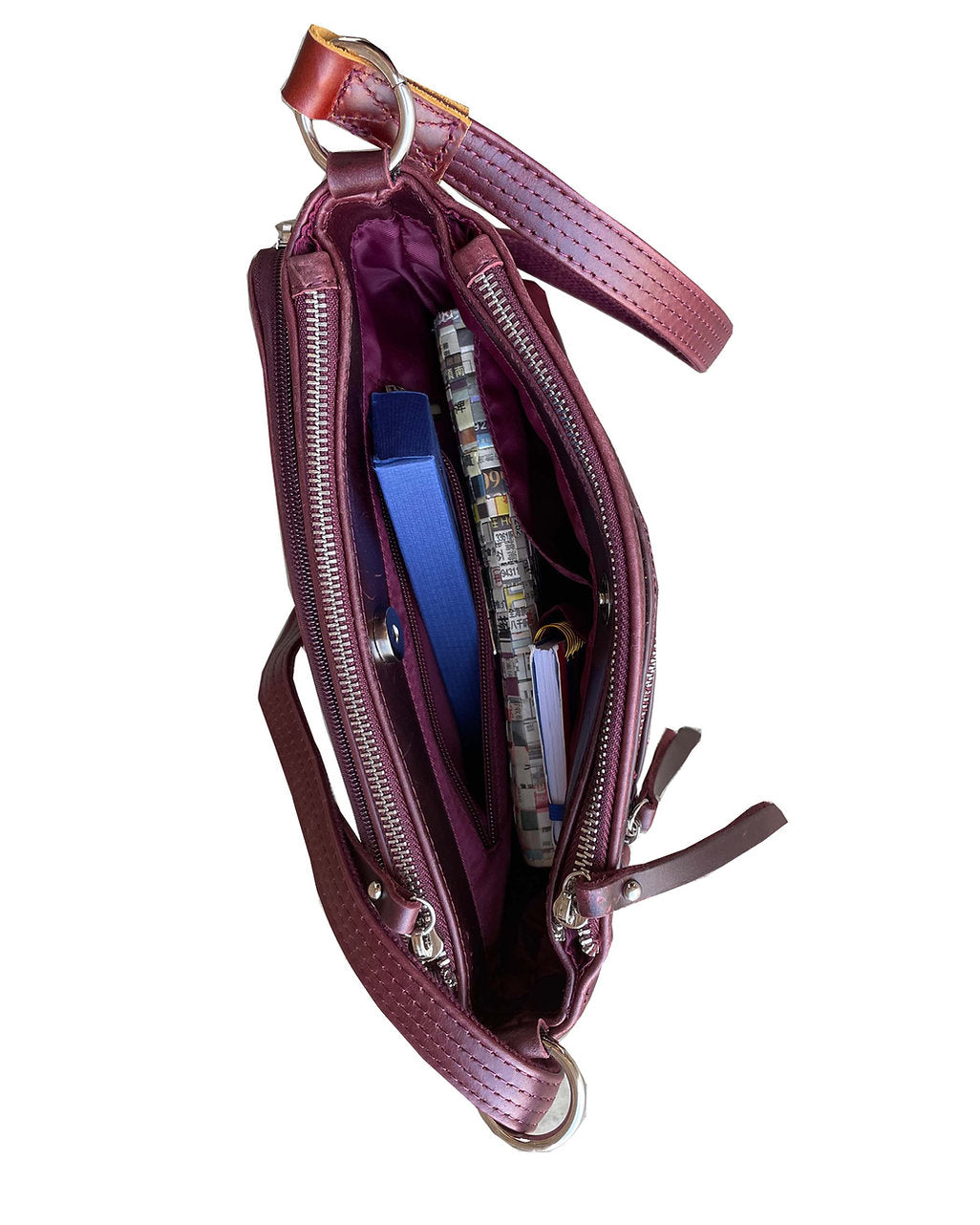 Wax and Oiled Cowhide Compact Concealed Carry Purse - Hiding Hilda, LLC