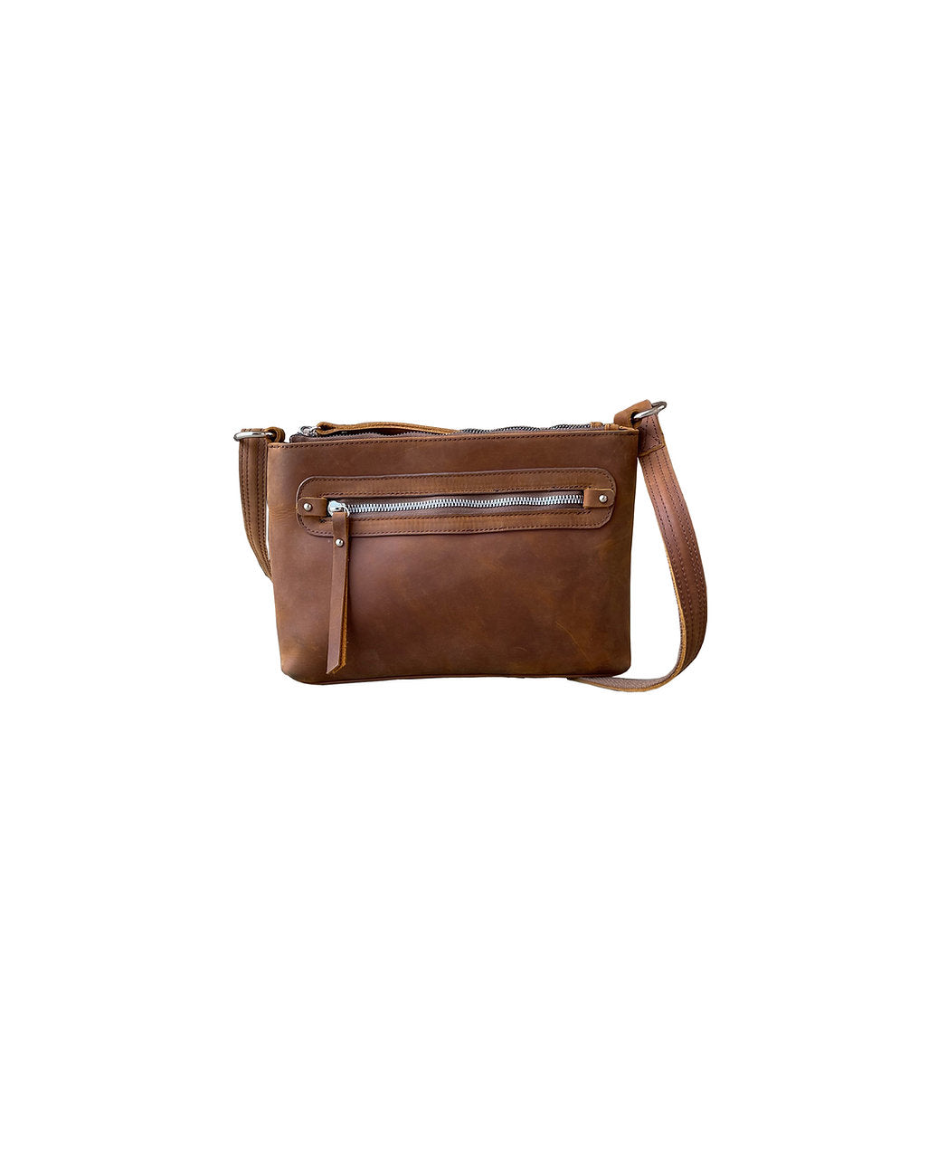 Wax and Oiled Cowhide Compact Concealed Carry Purse - Hiding Hilda, LLC