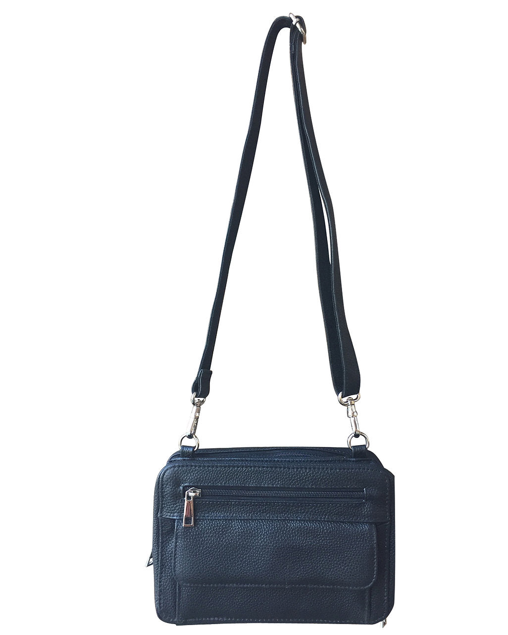 NEW Dual Compartment Leather Conceal Carry Wristlet to Crossbody Organizer - Hiding Hilda, LLC