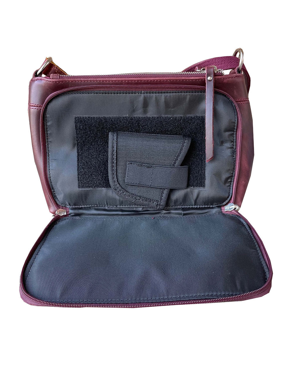 Wax and Oiled Cowhide Compact Concealed Carry Purse - Hiding Hilda, LLC