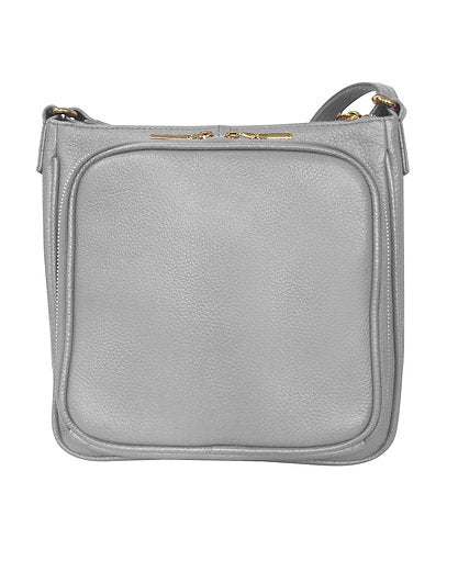 Triple Zipper Leather Crossbody CCW Purse - Hiding Hilda, LLC