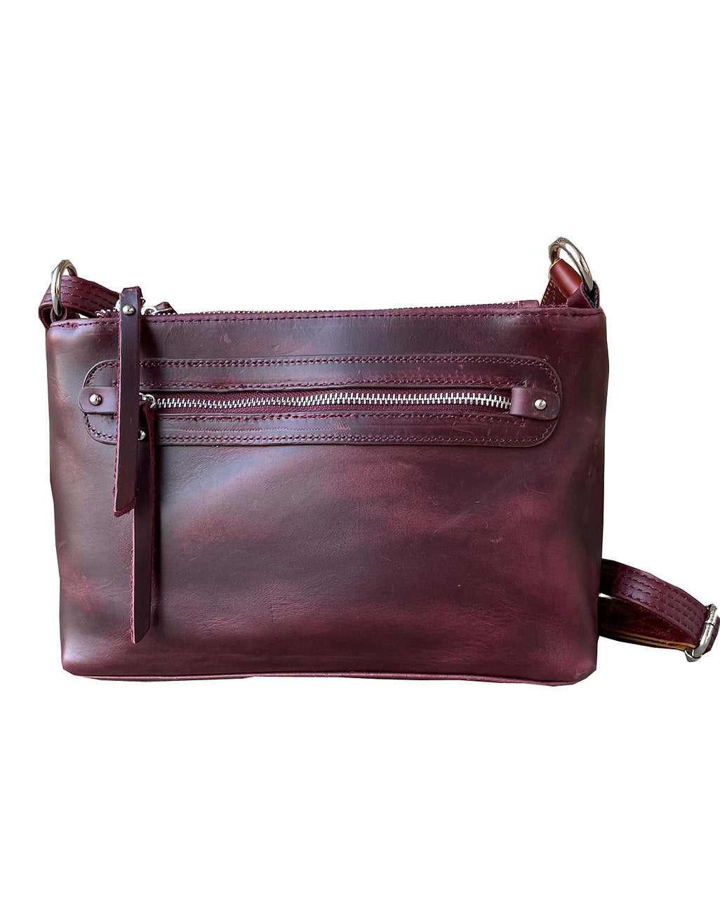 Wax and Oiled Cowhide Compact Concealed Carry Purse - Hiding Hilda, LLC