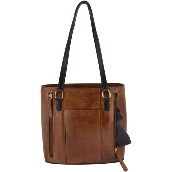Cameleon Gun Bags Tyche Classic Leather Concealed Carry Handbag - Hiding Hilda, LLC