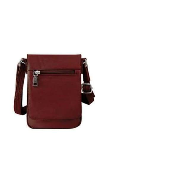 Compact Classic Flap Over Leather Conceal and Carry Lockable Crossbody - Hiding Hilda, LLC
