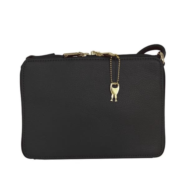 Compact Lockable Leather Conceal and Carry Shoulder Clutch by Roma - Hiding Hilda, LLC