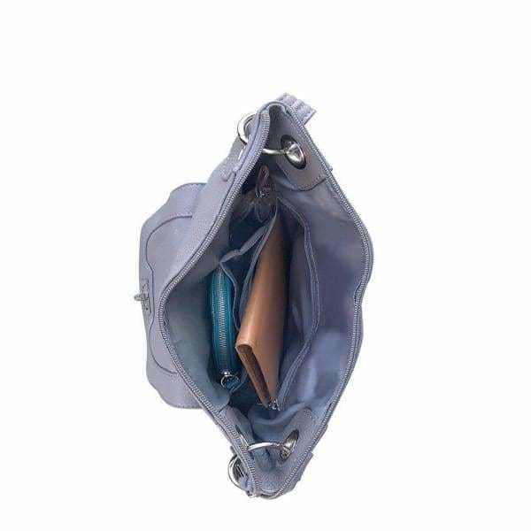 Essential Leather Lockable Crossbody Conceal Carry Bag by Roma Leather Gun Bags - Hiding Hilda, LLC