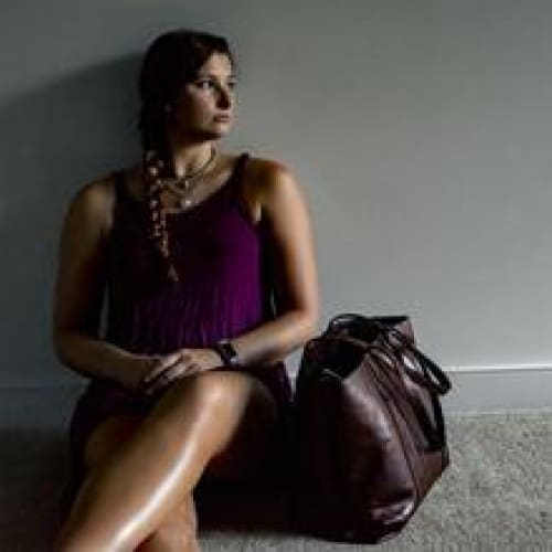 Gaia Concealed Carry Leather Tote - Hiding Hilda, LLC