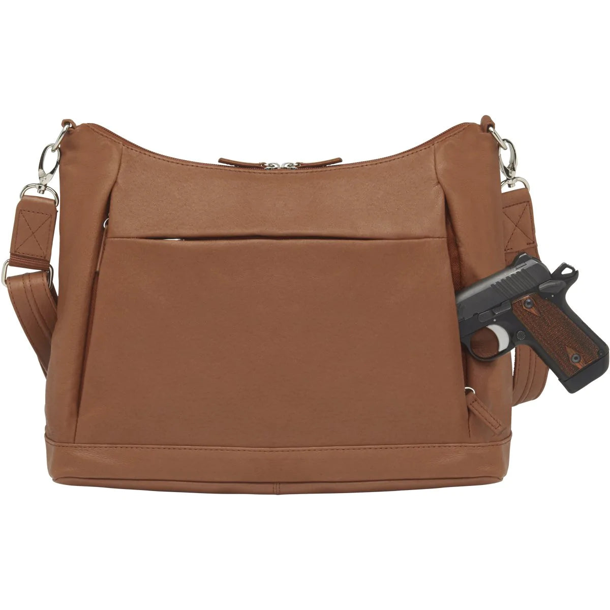 GTM Original Large Hobo Sac Leather Concealed Carry Purse - Hiding Hilda, LLC