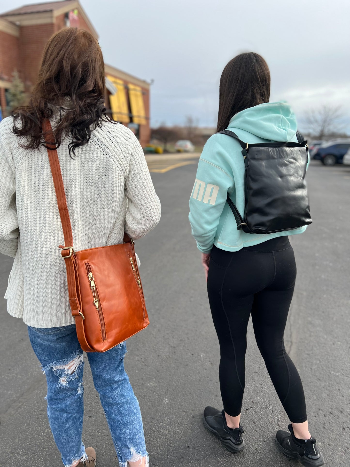 NEW Roma Leather Lockable Wax Leather Satchel Backpack to Crossbody CCW Purse - Hiding Hilda, LLC