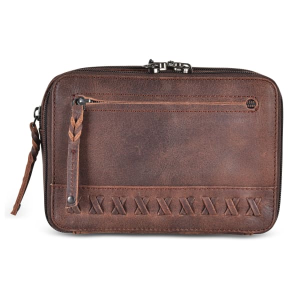 Kailey NEW Cute Concealed Carry Leather Waist Pack - Dark Mahogany - Waist Pack