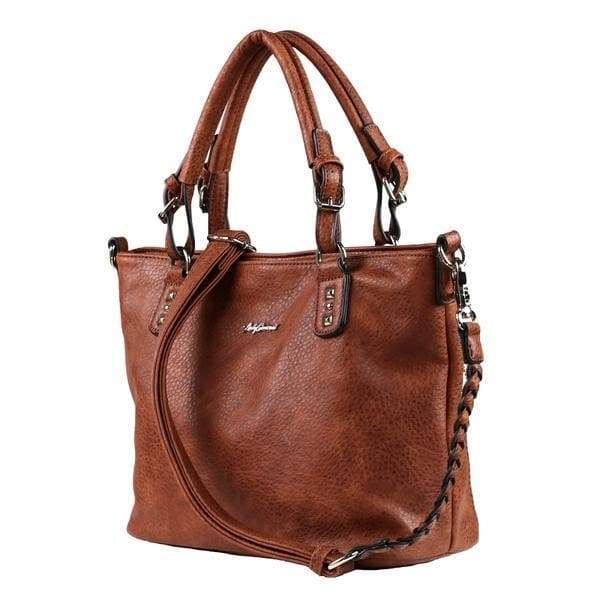 Lady Conceal Ella Braided Lockable Concealed Carry Purse with Crossbody Strap - Hiding Hilda, LLC