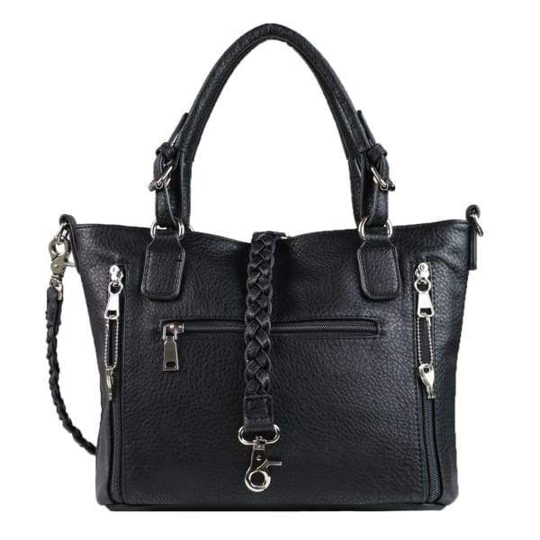 Lady Conceal Ella Braided Lockable Concealed Carry Purse with Crossbody Strap - Hiding Hilda, LLC