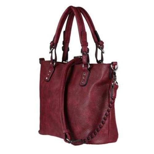 Lady Conceal Ella Braided Lockable Concealed Carry Purse with Crossbody Strap - Hiding Hilda, LLC