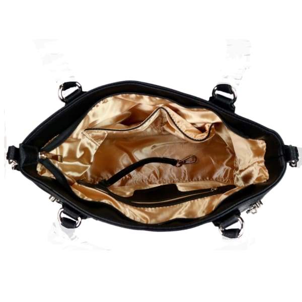 Lady Conceal Ella Braided Lockable Concealed Carry Purse with Crossbody Strap - Hiding Hilda, LLC