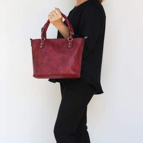 Lady Conceal Ella Braided Lockable Concealed Carry Purse with Crossbody Strap - Hiding Hilda, LLC