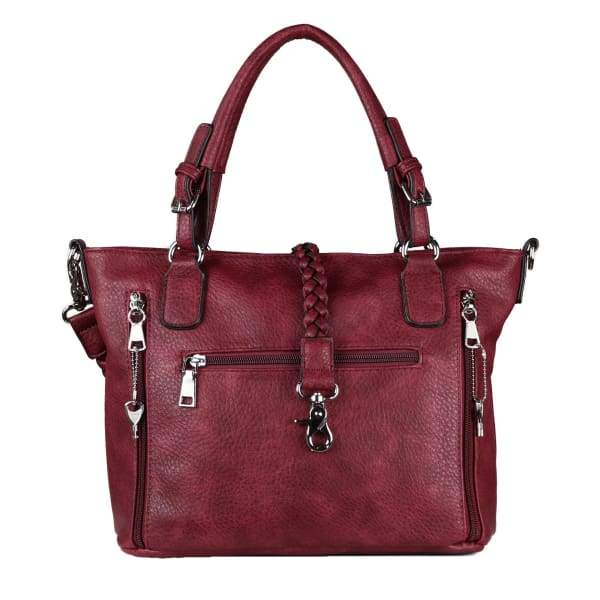 Lady Conceal Ella Braided Lockable Concealed Carry Purse with Crossbody Strap - Hiding Hilda, LLC
