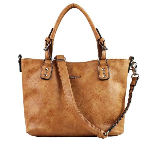 Lady Conceal Ella Braided Lockable Concealed Carry Purse with Crossbody Strap - Hiding Hilda, LLC