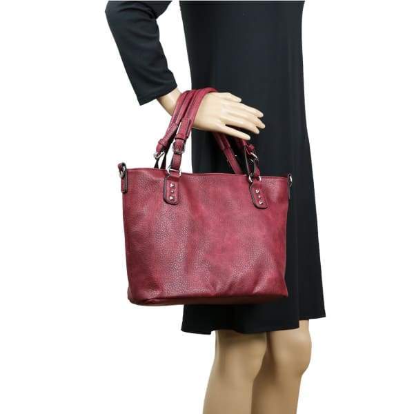 Lady Conceal Ella Braided Lockable Concealed Carry Purse with Crossbody Strap - Hiding Hilda, LLC