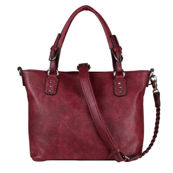 Lady Conceal Ella Braided Lockable Concealed Carry Purse with Crossbody Strap - Hiding Hilda, LLC