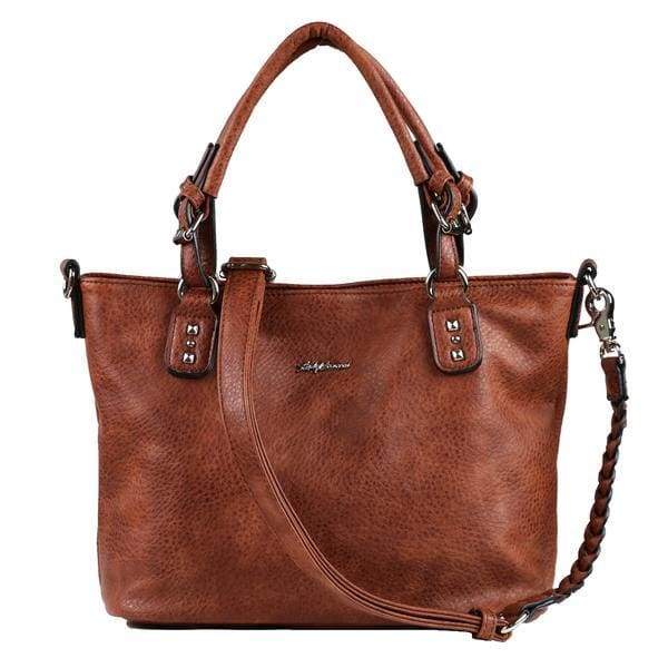 Lady Conceal Ella Braided Lockable Concealed Carry Purse with Crossbody Strap - Hiding Hilda, LLC
