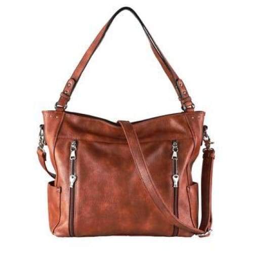 Lady Conceal Roomy Brooklyn Locking Conceal Carry Hobo to Crossbody Purse - Hiding Hilda, LLC