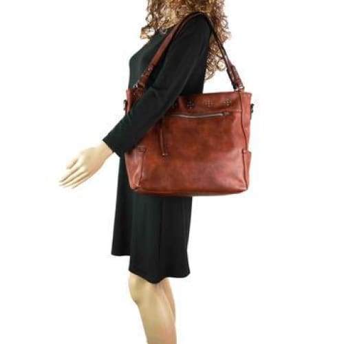 Lady Conceal Roomy Brooklyn Locking Conceal Carry Hobo to Crossbody Purse - Hiding Hilda, LLC