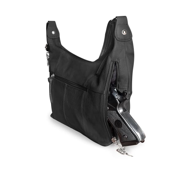 Leather Front Pocket with Studs CCW Purse by Roma - Hiding Hilda, LLC