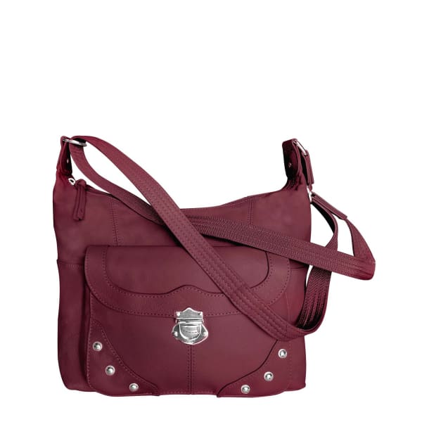 Leather Front Pocket with Studs CCW Purse by Roma - Hiding Hilda, LLC