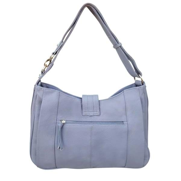 Lockable Leather Hobo Conceal Carry top flap by Roma - Hiding Hilda, LLC