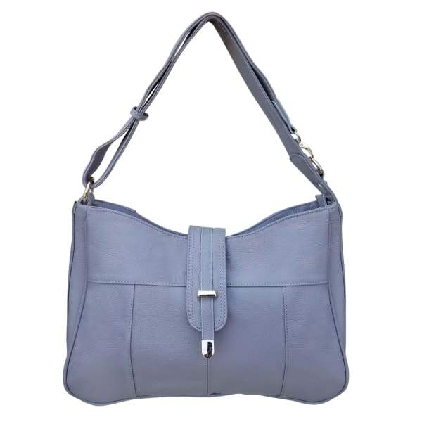 Lockable Leather Hobo Conceal Carry top flap by Roma - Hiding Hilda, LLC