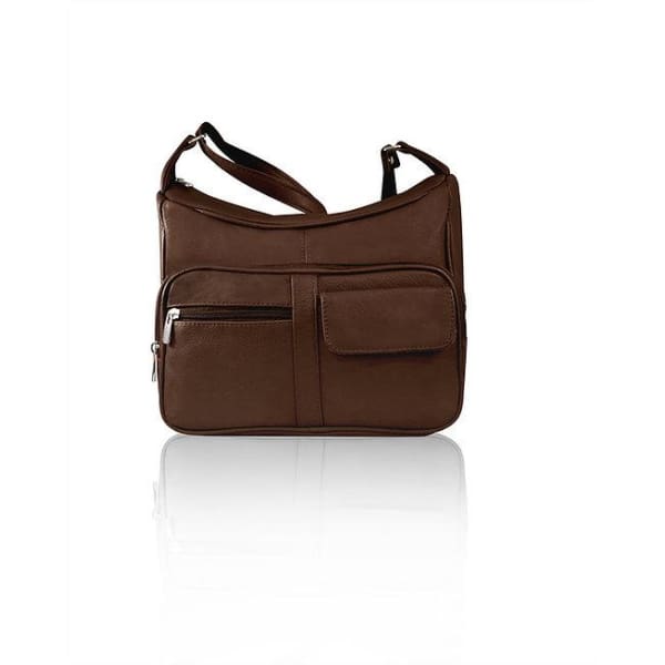 Leather Multi Pocket Cross Body Bag
