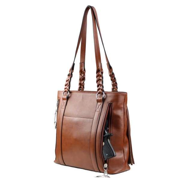 Bella Leather Concealed Carry Tote - Out of Stock - Hiding Hilda, LLC