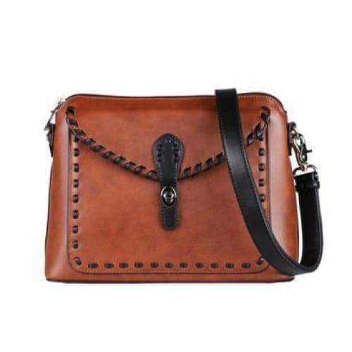 Evelyn Lockable Concealed Carry Leather Crossbody Organizer