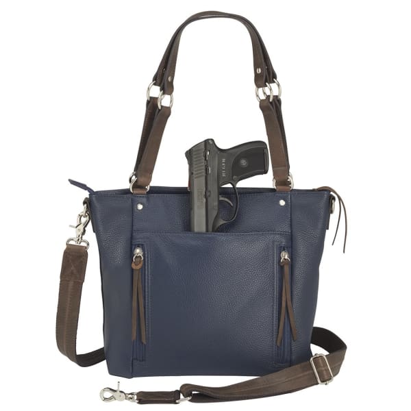 NEW Indigo Gyspy Washable Leather Conealed Carry Purse - Crossbody
