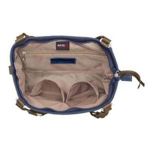 NEW Indigo Gyspy Washable Leather Conealed Carry Purse - Crossbody