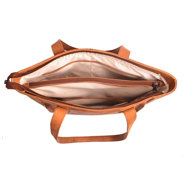 New Norah Laced Concealed Carry Roomy Leather Tote by Lady Conceal - Tote